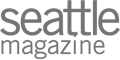Logo of "Seattle Magazine" in gray text with a modern, minimalist design.
